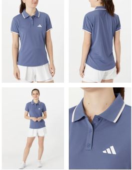 Polo-Women's-Blue-M Clubhouse Adidas