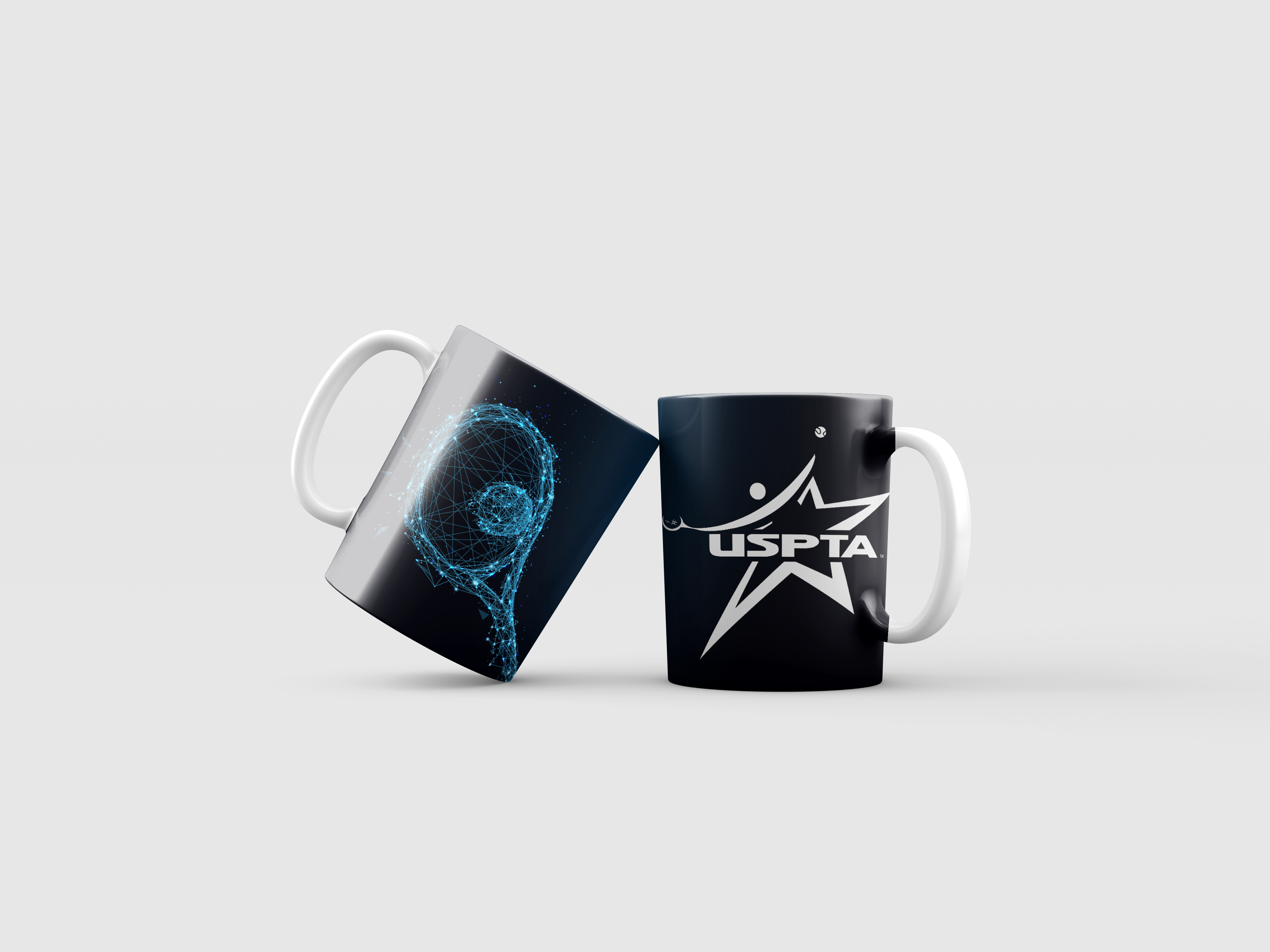 MUG-11 0Z WHITE/BLUE