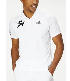 Polo-Men's-White L Core Club 3-Stripe Adidas